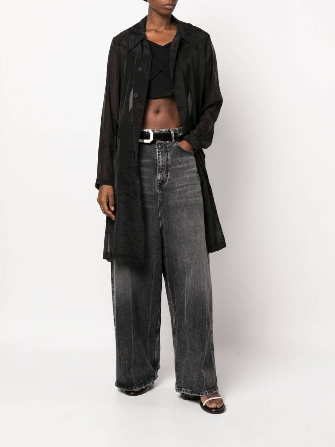 RTA Oversized shirtjack Zwart