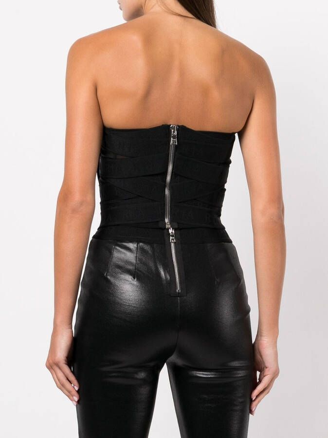 RTA Strapless top Zwart