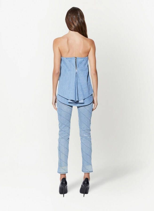 RTA Top met bandjes Blauw