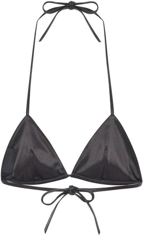 RTA Leren bralette Zwart