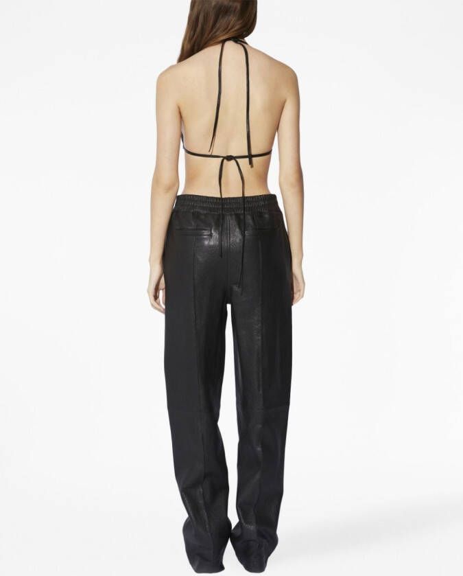 RTA Leren bralette Zwart