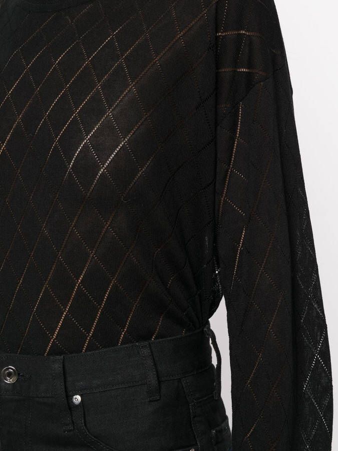 RTA Trui met argyle patroon Zwart