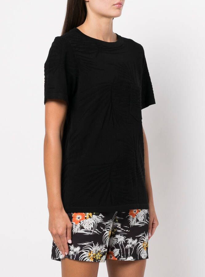 RTA Zijden T-shirt Zwart