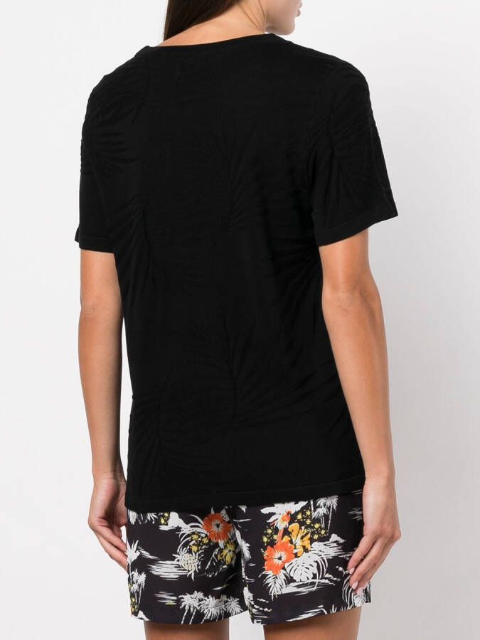 RTA Zijden T-shirt Zwart