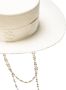 Ruslan Baginskiy Hoed met dubbele ketting Beige - Thumbnail 4