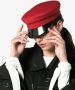 Ruslan Baginskiy Red wool baker boy cap Rood - Thumbnail 2