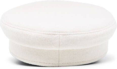 Ruslan Baginskiy White wool baker boy cap Wit