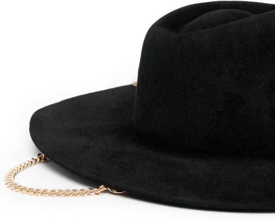 Ruslan Baginskiy Wollen fedora hoed Zwart