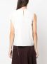 'S Max Mara T-shirt met asymmetrische mouwen Wit - Thumbnail 4