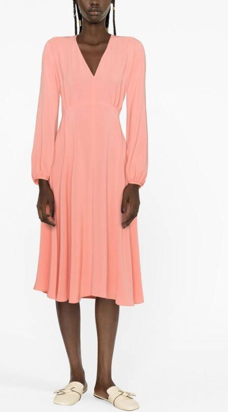 'S Max Mara Maxi-jurk met lange mouwen Oranje