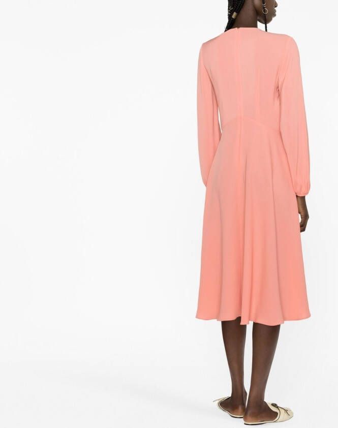 'S Max Mara Maxi-jurk met lange mouwen Oranje