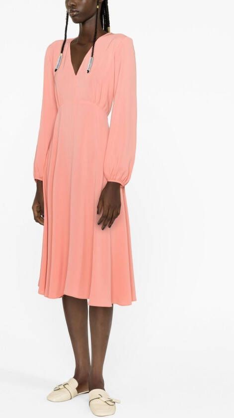 'S Max Mara Maxi-jurk met lange mouwen Oranje