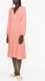 'S Max Mara Maxi-jurk met lange mouwen Oranje - Thumbnail 4