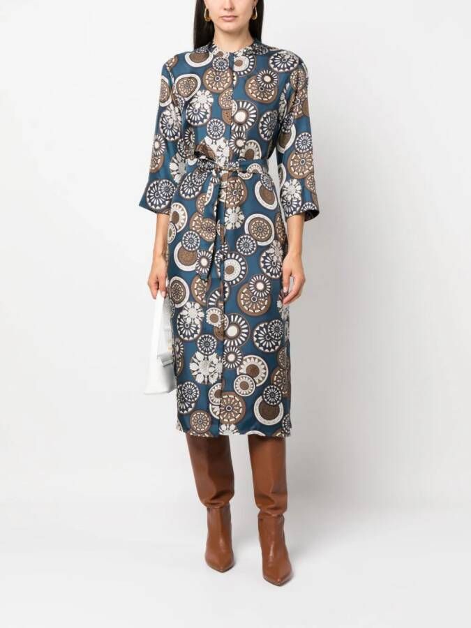 'S Max Mara Midi-jurk met print Zwart