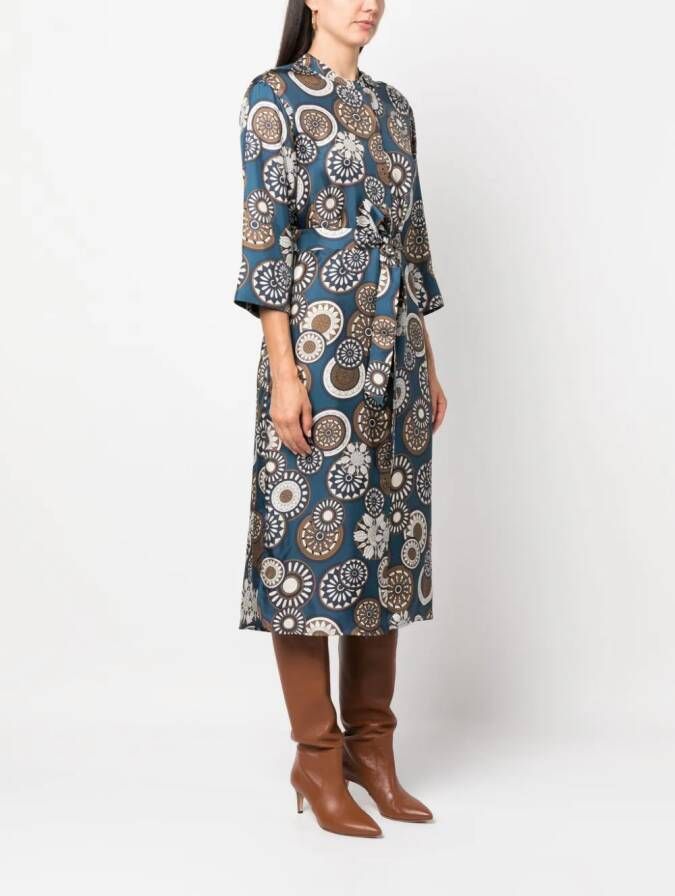 'S Max Mara Midi-jurk met print Zwart
