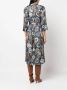 'S Max Mara Midi-jurk met print Zwart - Thumbnail 4