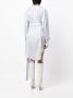 SA SU PHI Blousejurk met V-hals Blauw - Thumbnail 4