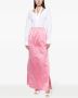 SA SU PHI Gekreukte maxi-rok Roze - Thumbnail 2