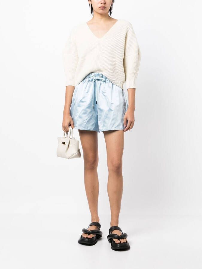 SA SU PHI High-waist shorts Blauw