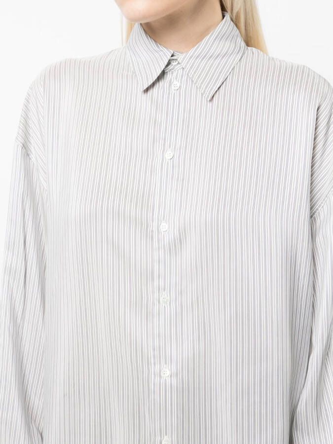 SA SU PHI Gestreepte blouse Wit