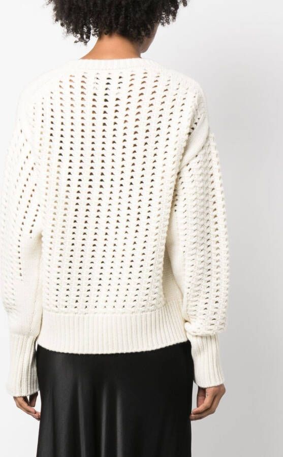 SA SU PHI Trui met V-hals Beige