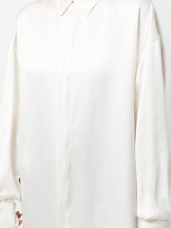 SA SU PHI Satijnen blouse Wit