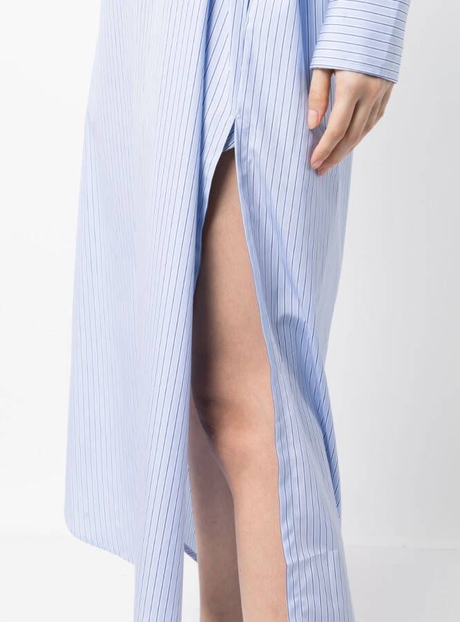 SA SU PHI Gestreepte blousejurk Blauw