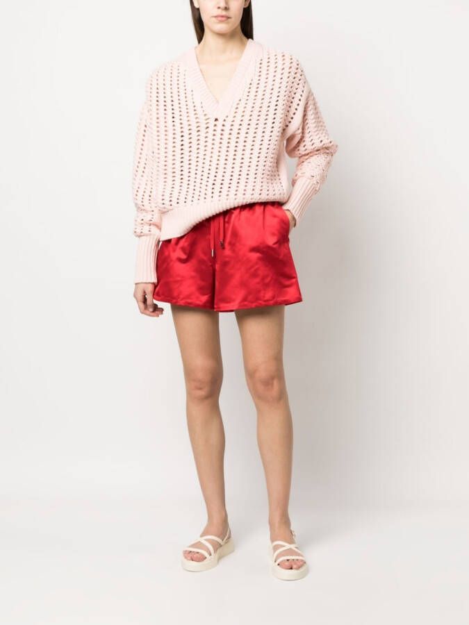 SA SU PHI Trui met V-hals Roze