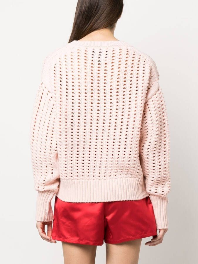 SA SU PHI Trui met V-hals Roze