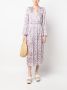 Sabina Musayev Midi-jurk met bloemenprint Paars - Thumbnail 2