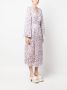 Sabina Musayev Midi-jurk met bloemenprint Paars - Thumbnail 3