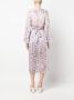 Sabina Musayev Midi-jurk met bloemenprint Paars - Thumbnail 4