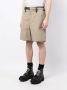 Sacai Bermuda shorts met ceintuur Groen - Thumbnail 3