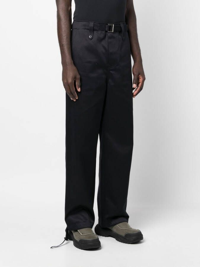sacai Broek met ceintuur Blauw