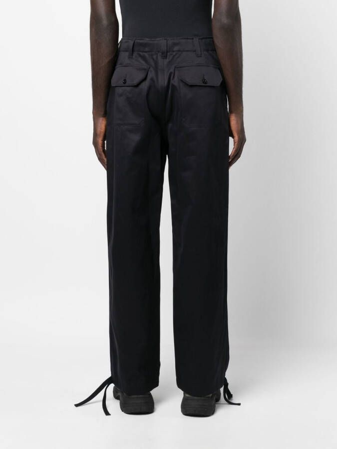 sacai Broek met ceintuur Blauw
