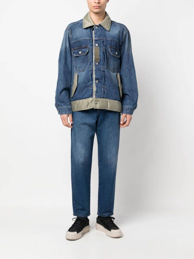 sacai Denim jack Blauw