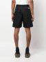 Sacai Shorts met verlaagd kruis Zwart - Thumbnail 4