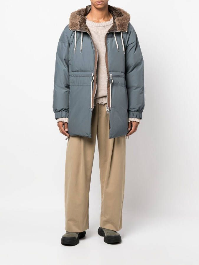 sacai Gewatteerde jas Blauw
