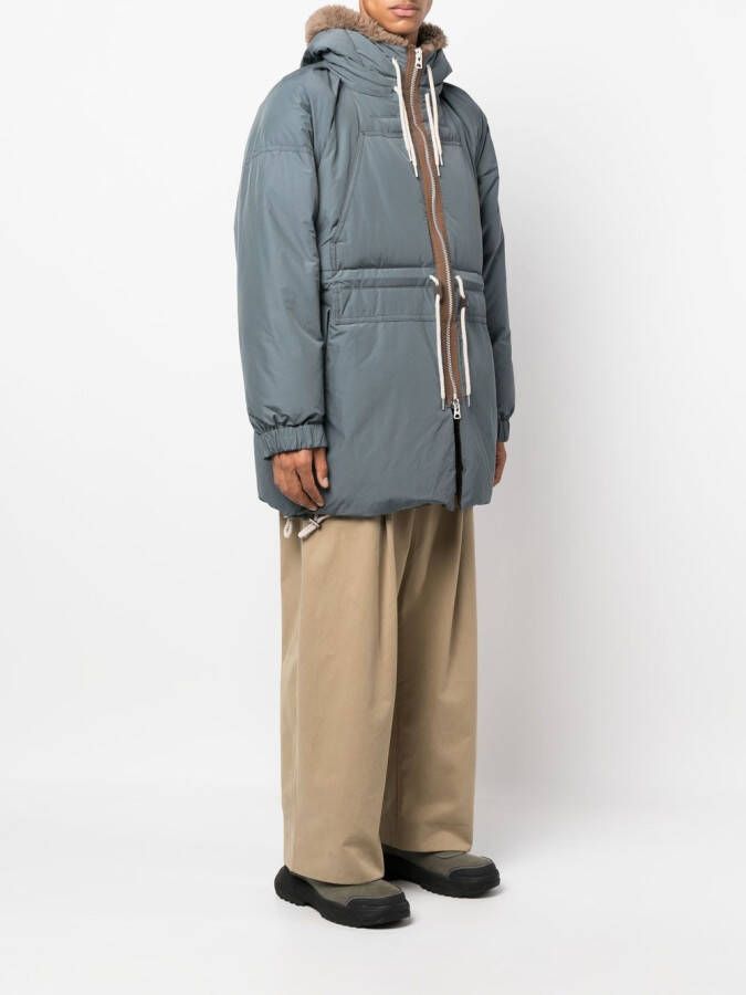 sacai Gewatteerde jas Blauw