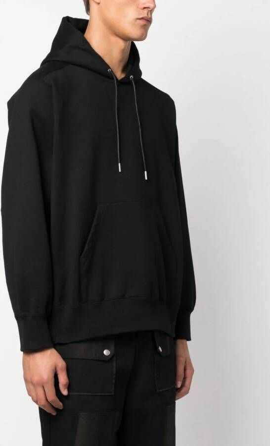 sacai Hoodie met trekkoord Zwart