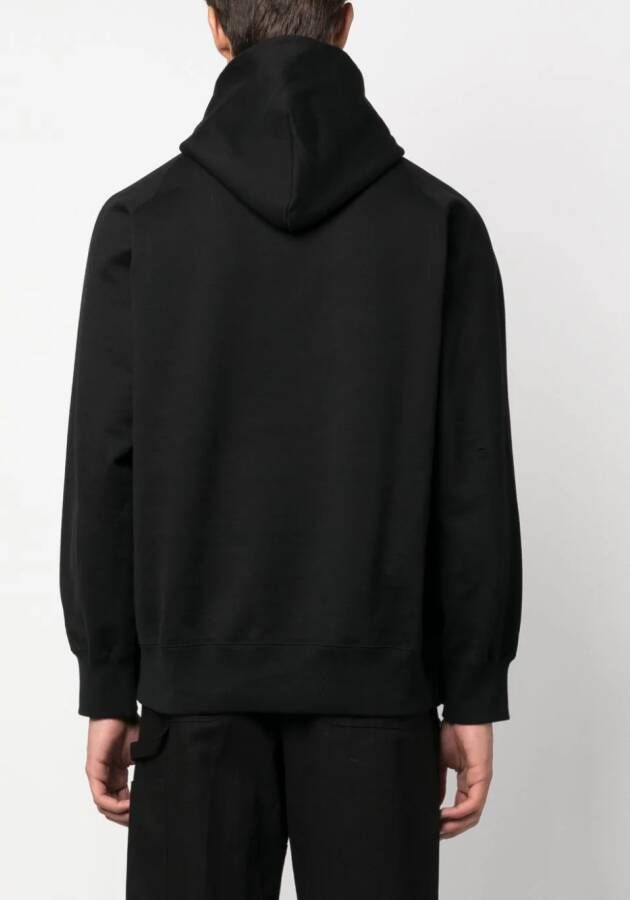 sacai Hoodie met trekkoord Zwart