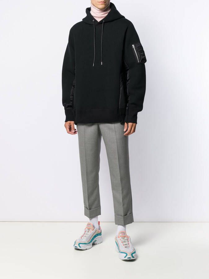 sacai Hoodie Zwart