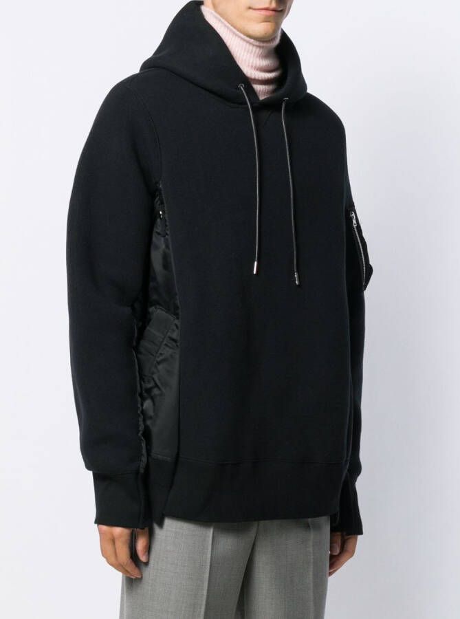 sacai Hoodie Zwart