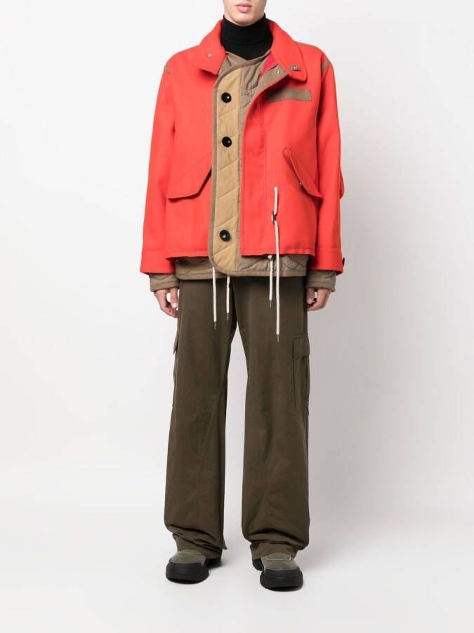 sacai Jack met hoge hals Rood