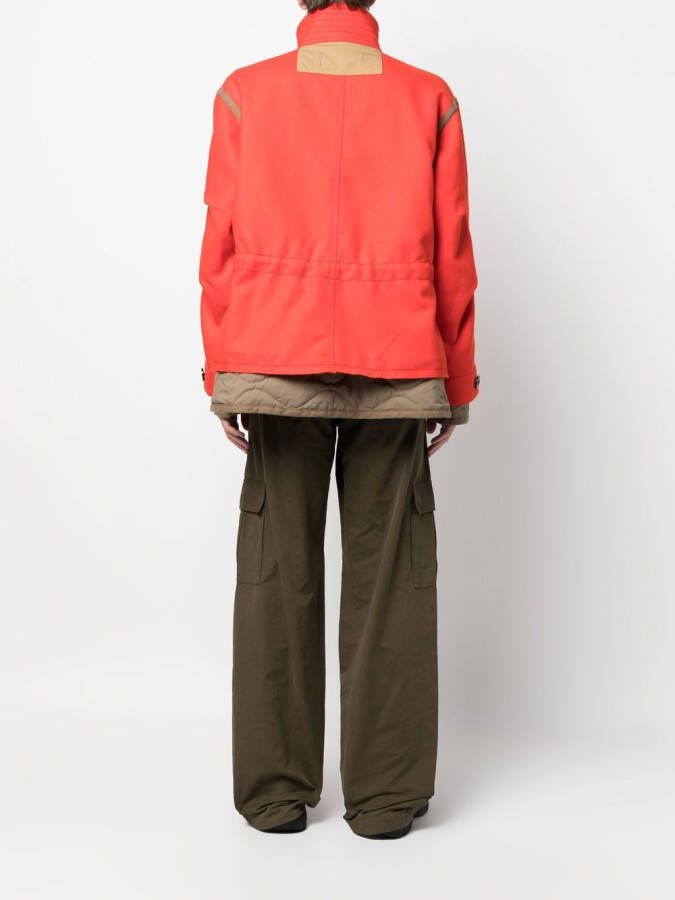 sacai Jack met hoge hals Rood