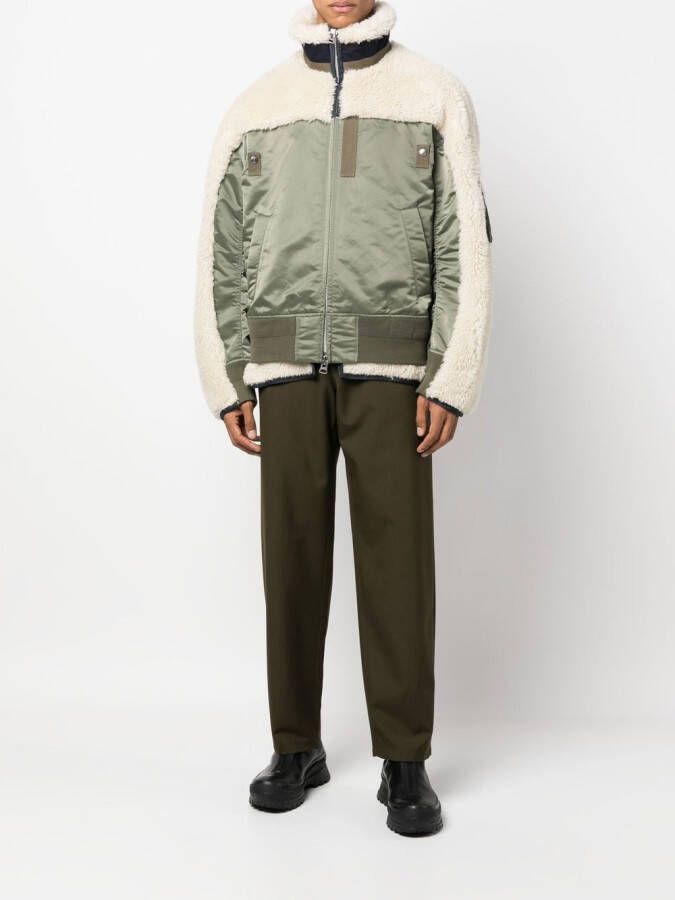 sacai Jack met trechterhals Groen