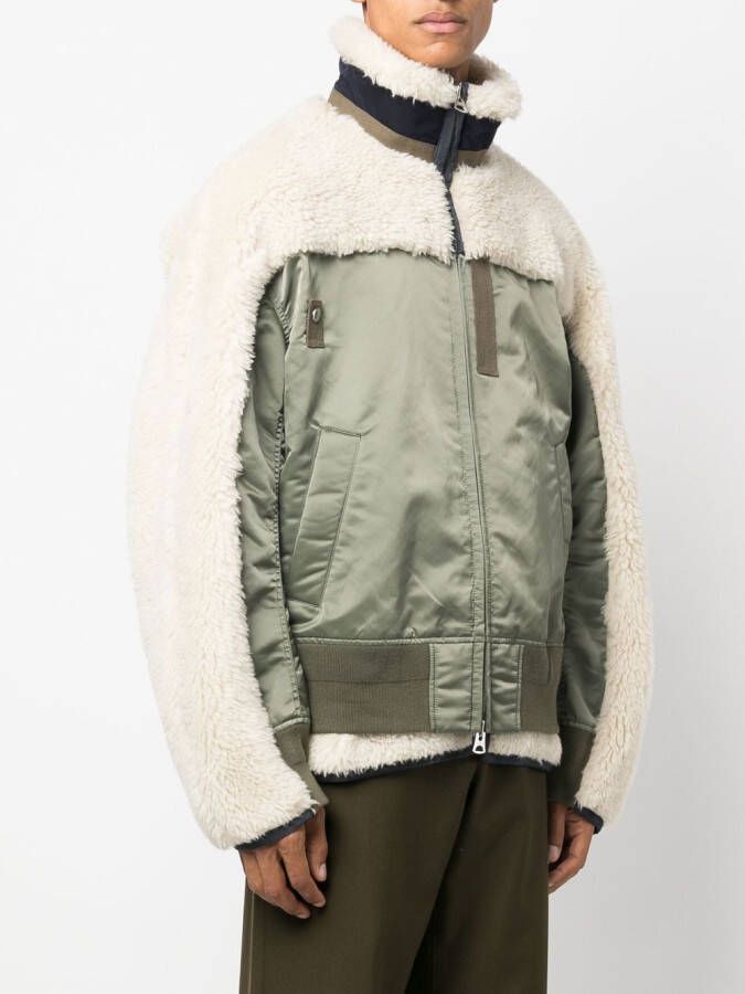 sacai Jack met trechterhals Groen