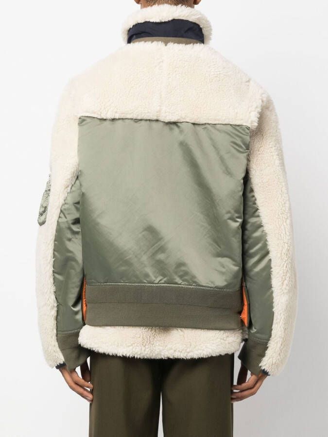 sacai Jack met trechterhals Groen
