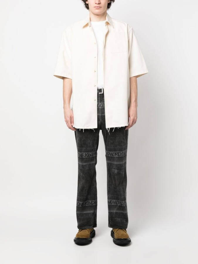sacai Jeans met logopatroon Zwart