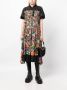 Sacai Midi-jurk met bloemenprint Zwart - Thumbnail 2